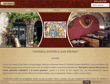 Tablet Screenshot of enotecasanpietro.com